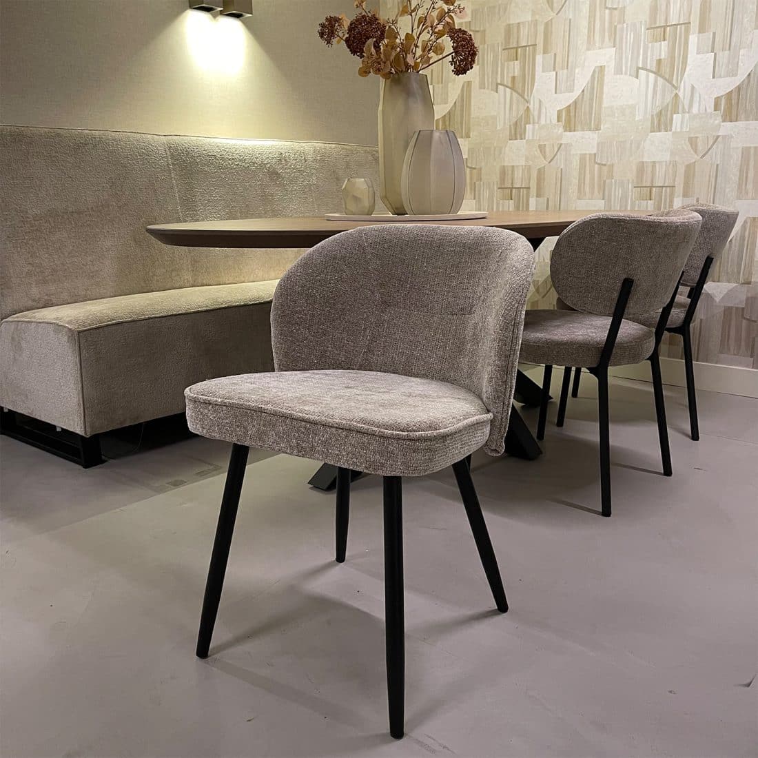 Eetkamerstoel Riley Taupe