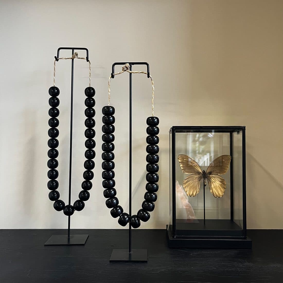 Kralenketting zwart Kralenketting zwart