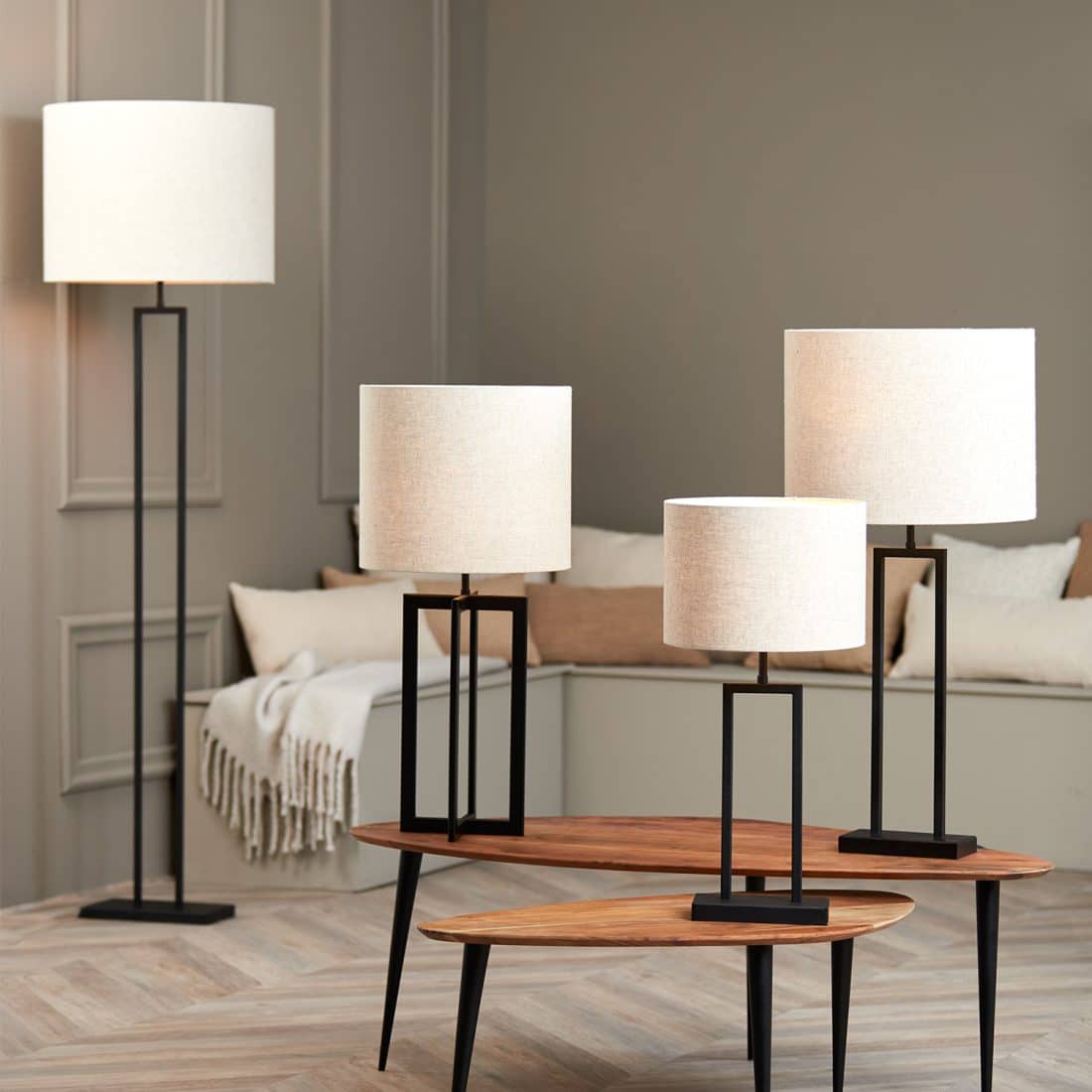 Verlichting set zwart Verlichting set zwart