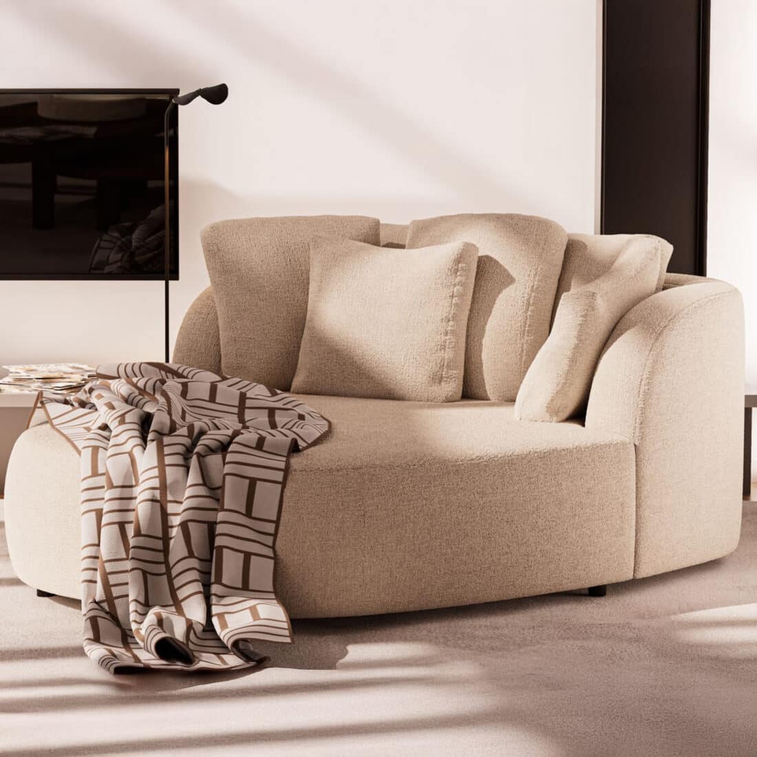 Eigenstijl Wonen Passe partout medusa hoekbank